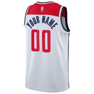 Unisex Washington Wizards Nike White Swingman Custom Jersey – Association Edition