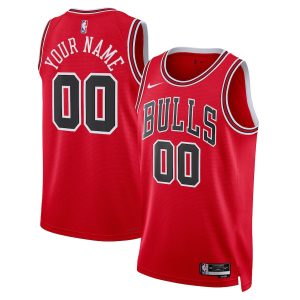 Unisex Chicago Bulls Nike Red Swingman Custom Jersey – Icon Edition