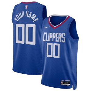 Unisex LA Clippers Nike Royal Swingman Custom Jersey – Icon Edition