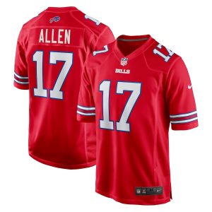 Men’s Buffalo Bills Josh Allen Nike Red Alternate Game Jersey