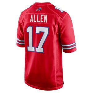 Men’s Buffalo Bills Josh Allen Nike Red Alternate Game Jersey