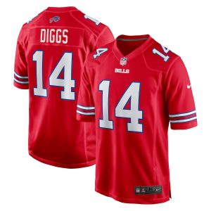 Men’s Buffalo Bills Stefon Diggs Nike Red Alternate Game Jersey