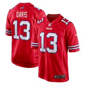 Men’s Buffalo Bills Gabe Davis Nike Red Alternate Game Jersey