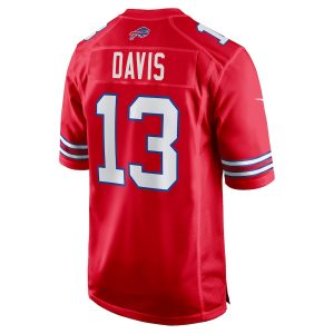 Men’s Buffalo Bills Gabe Davis Nike Red Alternate Game Jersey