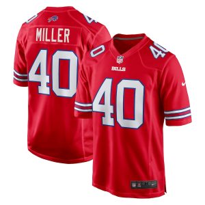 Men’s Buffalo Bills Von Miller Nike Red Alternate Game Jersey