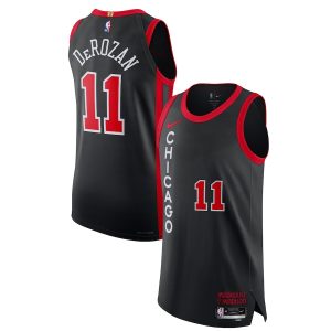 Men’s Chicago Bulls DeMar DeRozan Nike Black Authentic Jersey – City Edition