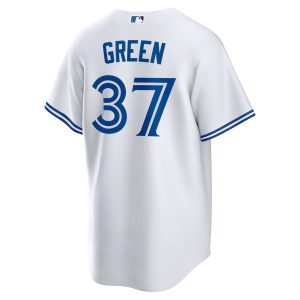 Men’s Toronto Blue Jays Chad Green Nike White Home Replica Player Jersey