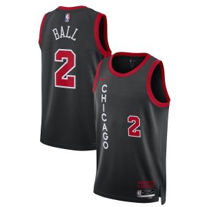 Unisex Chicago Bulls Lonzo Ball Nike Black 2023/24 Swingman Jersey – City Edition