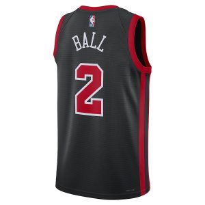 Unisex Chicago Bulls Lonzo Ball Nike Black 2023/24 Swingman Jersey – City Edition