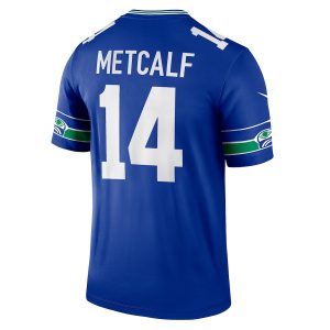 Men’s Seattle Seahawks DK Metcalf Nike Royal Throwback Legend Player Jersey