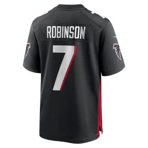 Men’s Atlanta Falcons Bijan Robinson Nike Black 2023 NFL Draft First Round Pick Game Jersey