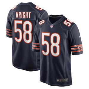Men’s Chicago Bears Darnell Wright Nike Navy 2023 NFL Draft First Round Pick Game Jersey
