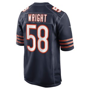 Men’s Chicago Bears Darnell Wright Nike Navy 2023 NFL Draft First Round Pick Game Jersey