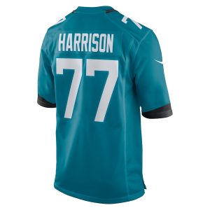 Men’s Jacksonville Jaguars Anton Harrison Nike Teal 2023 NFL Draft First Round Pick Game Jersey
