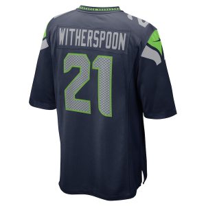 Men’s Seattle Seahawks Devon Witherspoon Nike College Navy 2023 NFL Draft First Round Pick Game Jersey