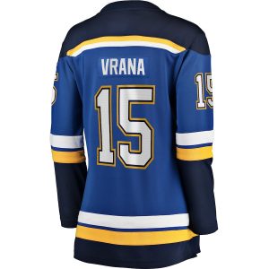 Women’s St. Louis Blues Jakub Vrana Fanatics Branded Blue Home Breakaway Jersey