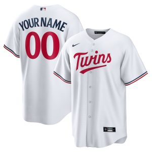 Men’s Minnesota Twins Nike White Home Replica Custom Jersey