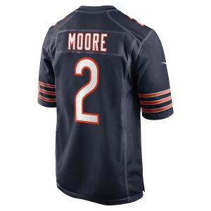 Men’s Chicago Bears D.J. Moore Nike Navy Team Color Game Jersey