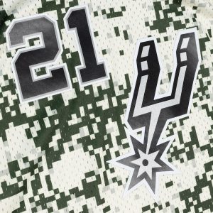 Men’s San Antonio Spurs Tim Duncan Mitchell & Ness Camo 2013/14 Swingman Jersey