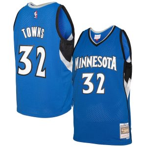 Men’s Minnesota Timberwolves Karl-Anthony Towns Mitchell & Ness Blue 2015/16 Swingman Jersey