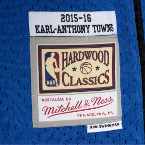 Men’s Minnesota Timberwolves Karl-Anthony Towns Mitchell & Ness Blue 2015/16 Swingman Jersey