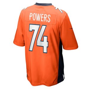 Men’s Denver Broncos Ben Powers Nike Orange Game Player Jersey