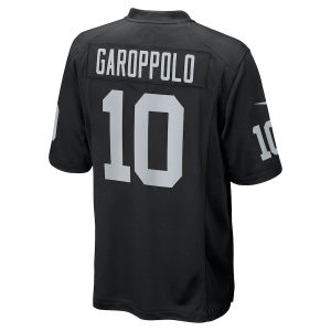 Men’s Las Vegas Raiders Jimmy Garoppolo Nike Black Game Player Jersey
