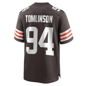 Men’s Cleveland Browns Dalvin Tomlinson Nike Brown Game Player Jersey