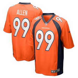 Men’s Denver Broncos Zach Allen Nike Orange Game Player Jersey