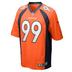 Men’s Denver Broncos Zach Allen Nike Orange Game Player Jersey