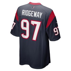 Men’s Houston Texans Hassan Ridgeway Nike Navy Game Player Jersey