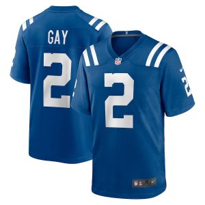 Men’s Indianapolis Colts Matt Gay Nike Royal Game Player Jersey