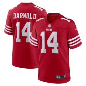 Men’s San Francisco 49ers Sam Darnold Nike Scarlet Game Player Jersey