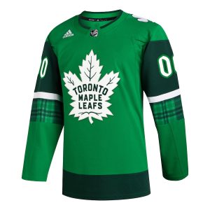 Men’s Toronto Maple Leafs adidas Kelly Green St. Patrick’s Day Authentic Custom Jersey