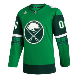 Men’s Buffalo Sabres adidas Kelly Green St. Patrick’s Day Authentic Custom Jersey