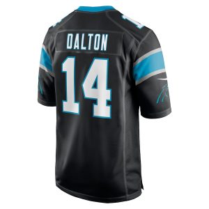 Men’s Carolina Panthers Andy Dalton Nike Black Game Player Jersey