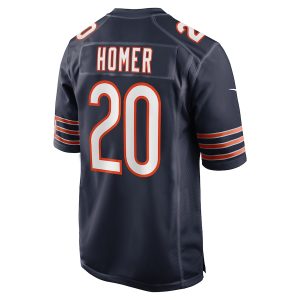 Men’s Chicago Bears Travis Homer Nike Navy Game Player Jersey