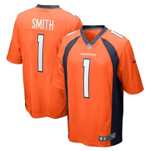Men’s Denver Broncos Tremon Smith Nike Orange Game Jersey