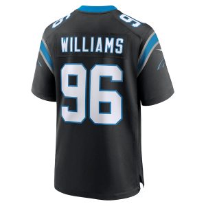 Men’s Carolina Panthers DeShawn Williams Nike Black Game Player Jersey