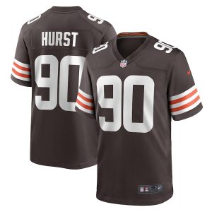 Men’s Cleveland Browns Maurice Hurst Nike Brown Game Player Jersey
