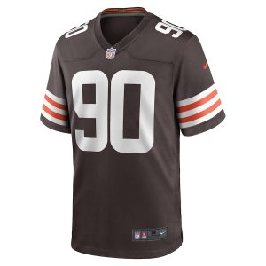 Men’s Cleveland Browns Maurice Hurst Nike Brown Game Player Jersey