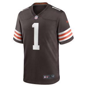 Men’s Cleveland Browns Juan Thornhill Nike Brown Game Player Jersey