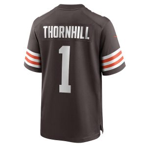 Men’s Cleveland Browns Juan Thornhill Nike Brown Game Player Jersey