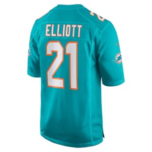 Men’s Miami Dolphins DeShon Elliott Nike Aqua Game Player Jersey