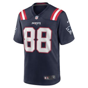Men’s New England Patriots Mike Gesicki Nike Navy Game Jersey