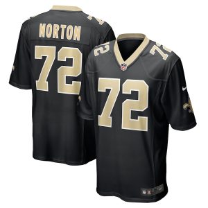 Men’s New Orleans Saints Storm Norton Nike Black Game Jersey