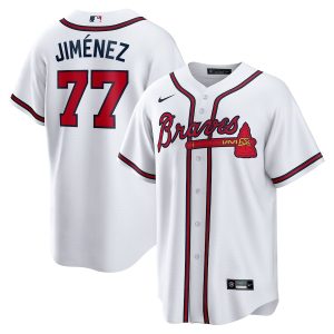 Men’s Atlanta Braves Joe Jiménez Nike White Home Replica Player Jersey