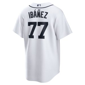 Men’s Detroit Tigers Andy Ibáñez Nike White Home Replica Player Jersey