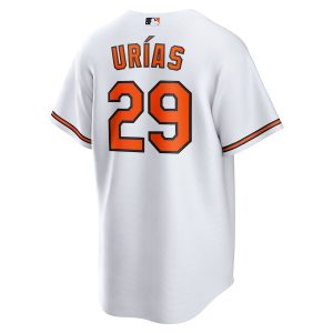 Men’s Baltimore Orioles Ramón Urías Nike White Home Replica Player Jersey