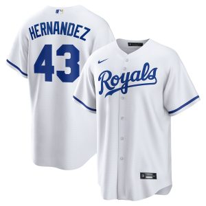 Men’s Kansas City Royals Carlos Hernández Nike White Home Replica Player Jersey